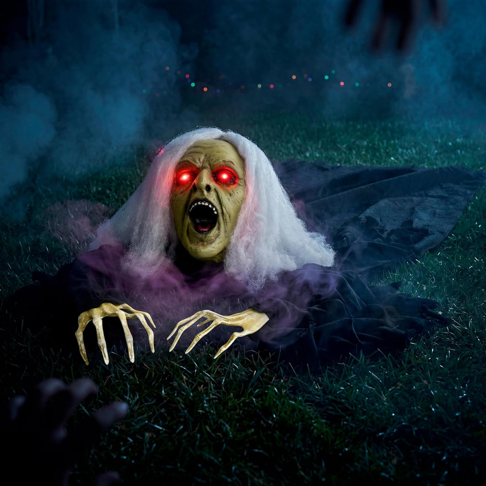 JOYIN Zombie Halloween Decoration Outdoor Witch Groundbreaker Halloween Grave...