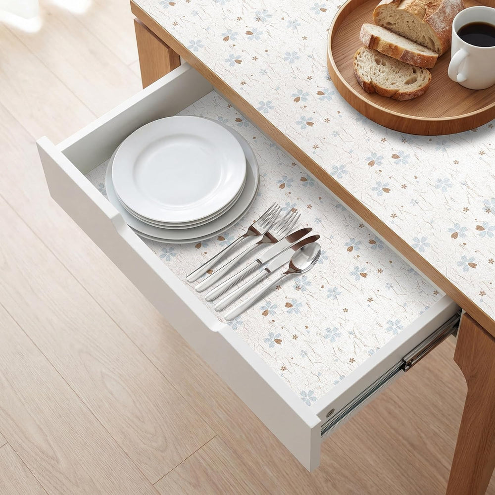 RAY STAR 12X120 Inch Shelf Liner for Kitchen Cabinets, Non-Adhesive Cabinet L...