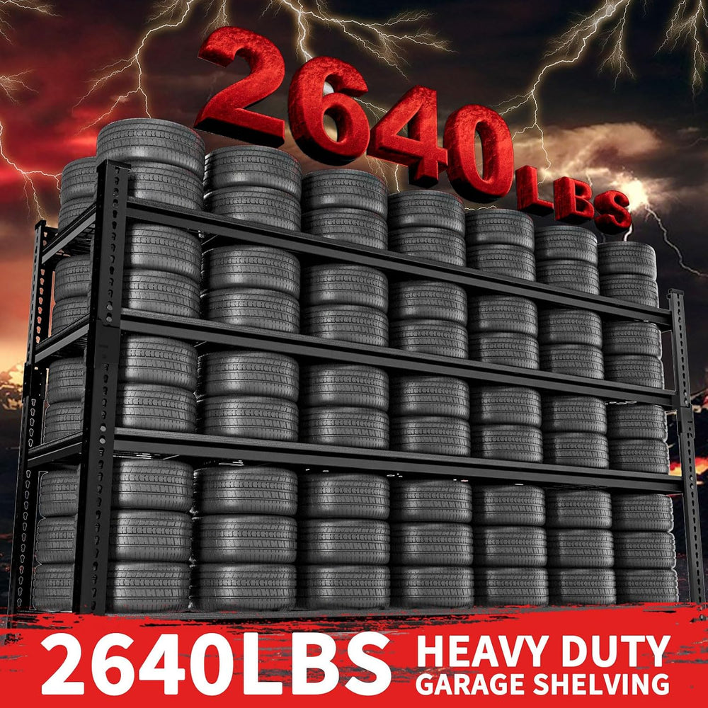 Storage Shelves, Garage Shelving Heavy Duty 2640LBS Capacity, 60"L x 24&...