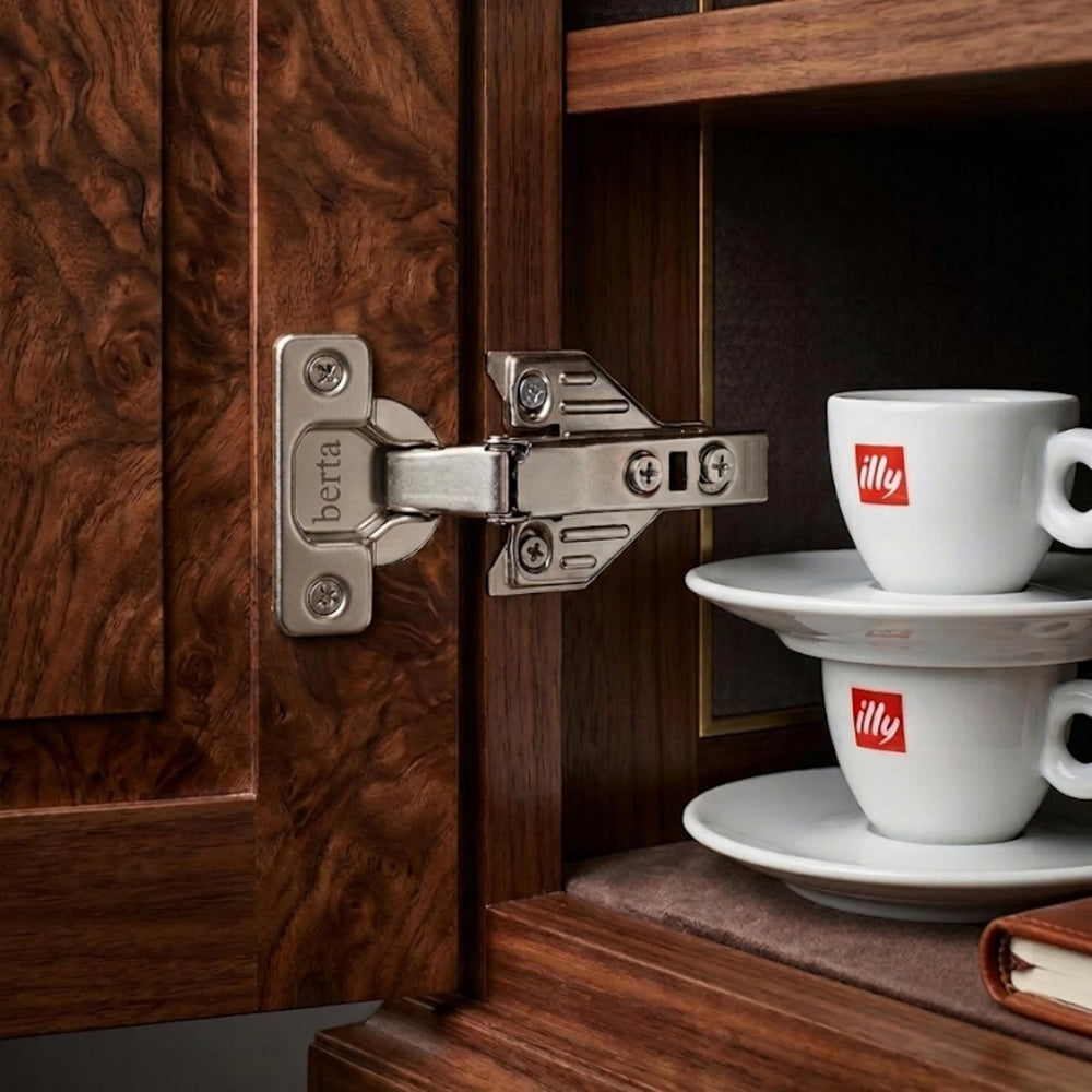 Berta, 100-Pack Full Overlay 110° Face Frame Soft Close Cabinet Hinges