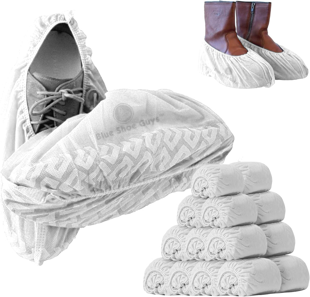 Premium Boot & Shoe Covers Disposable Booties - 200 Pack - Durable, Non-S...