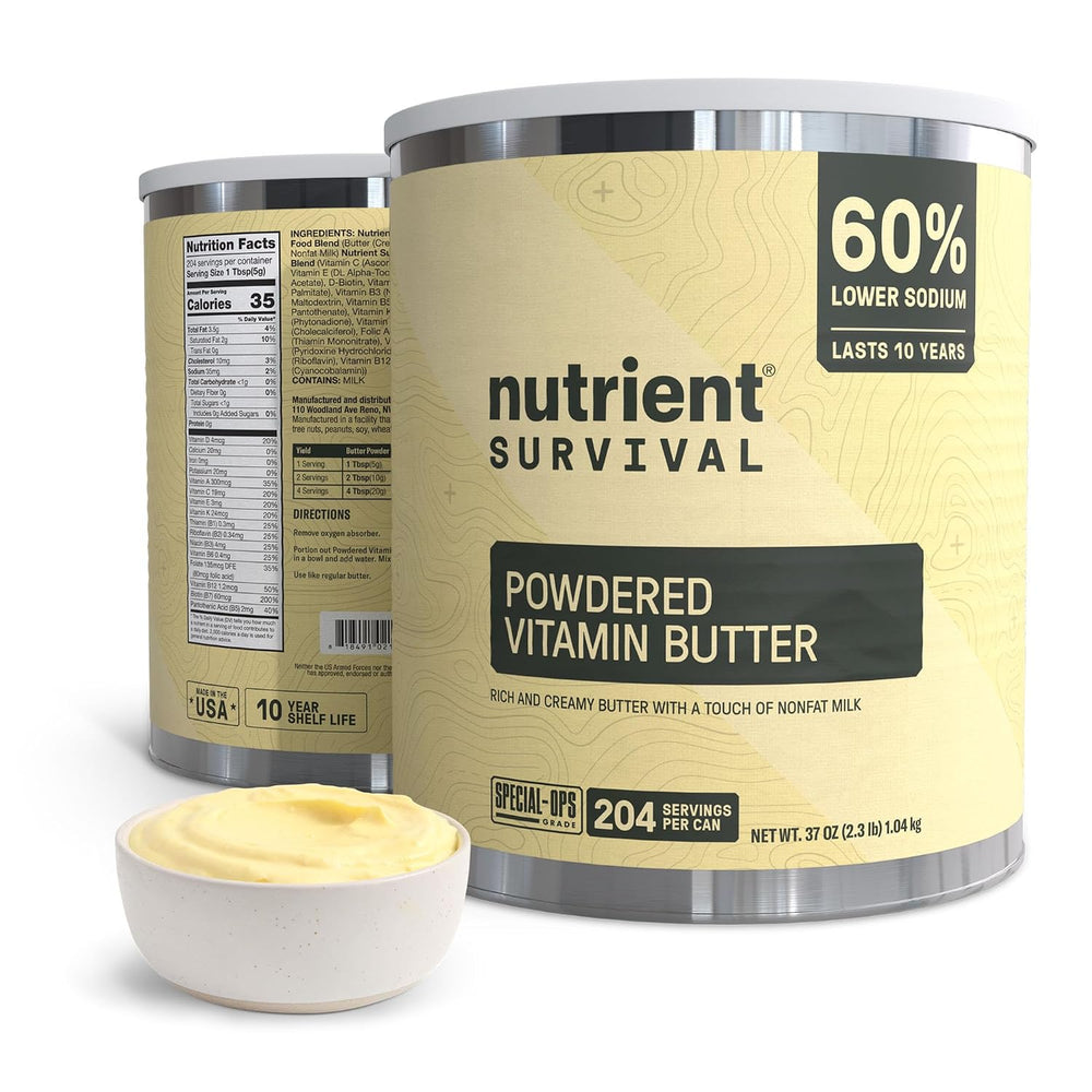 Butter Powder, Freeze Dried Prepper Supplies & Emergency Food Supply, #10...