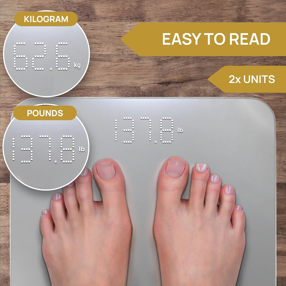 INEVIFIT Premium Bathroom Scale, Highly Accurate Digital Bathroom Body Scale,...