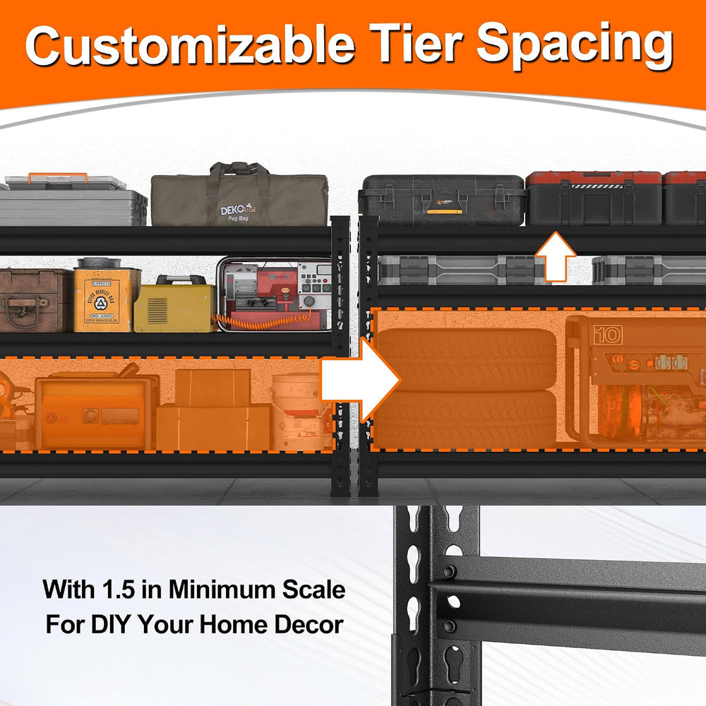 Metal Garage Shelving for Storage - 48" W x 16" D x 39" H