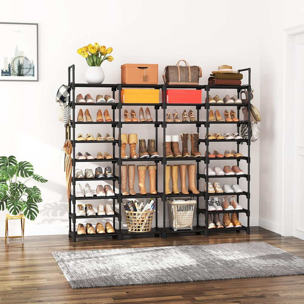 ROJASOP Large Shoe Rack Organizer for Entryway Closet 64-68 Pairs 9-Tier Heav...