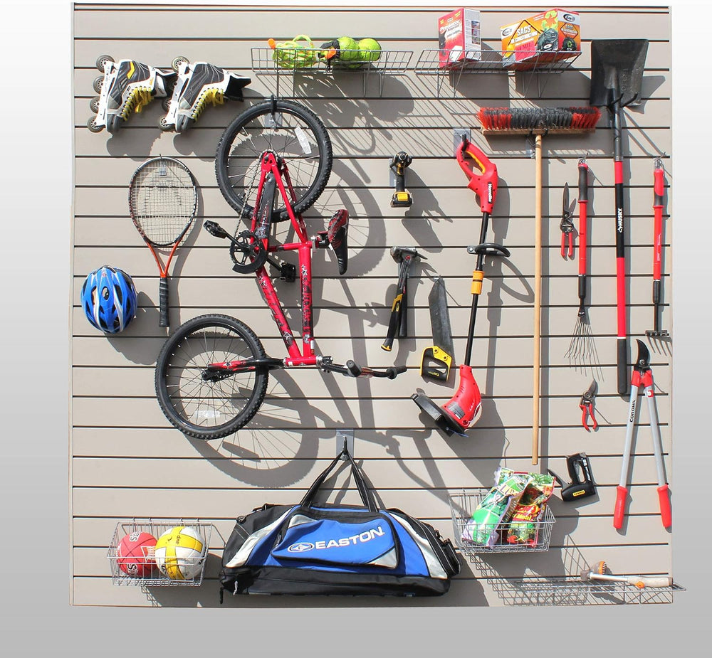 PROSLAT Garage Storage PVC Slatwall Panels -3 Packs of 8 ft. x 4 ft. Sections...
