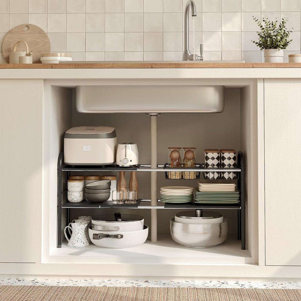 Under Sink Organizers and Storage,Expandable under cabinet organizer Shelf