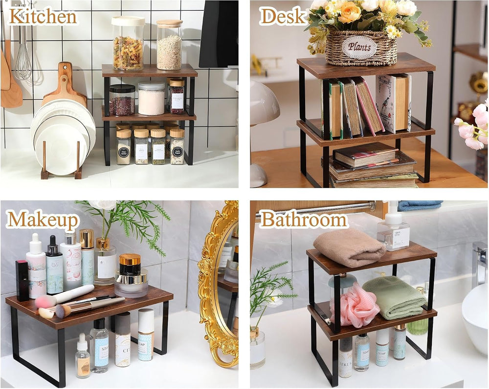4 Pcs Kitchen Organizer Accessories Set for Cabinet, Deep, 11.8 x 7.9''