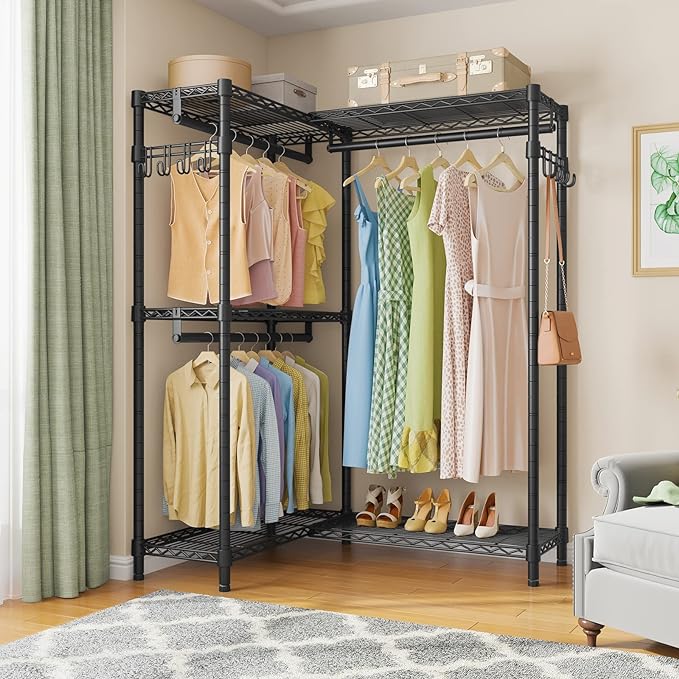 VIPEK L4 Garment Rack L Shaped Clothes Rack