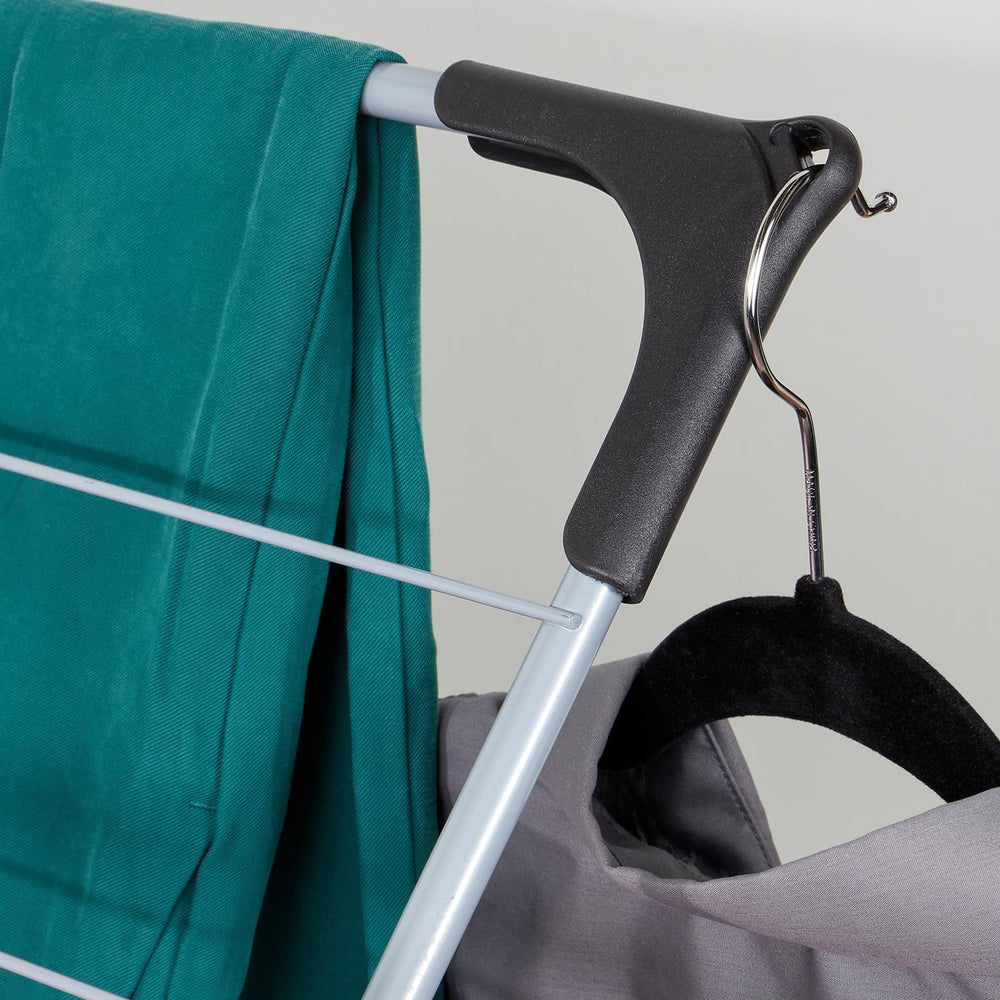 Metal Clothes Rack for Hanging Clothes (Silver), by Home Basics | 3 Tier Port...