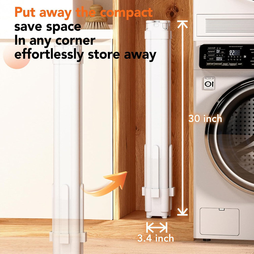 Foldable 4-Legged Clothes Drying Rack, Extra Stable Heavy Duty Laundry Drying...