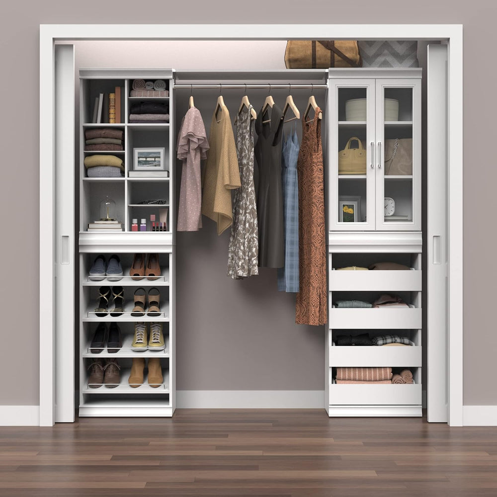 ClosetMaid Modular Storage Unit with 4 Drawers, Wood Closet Organizer, Stacki...