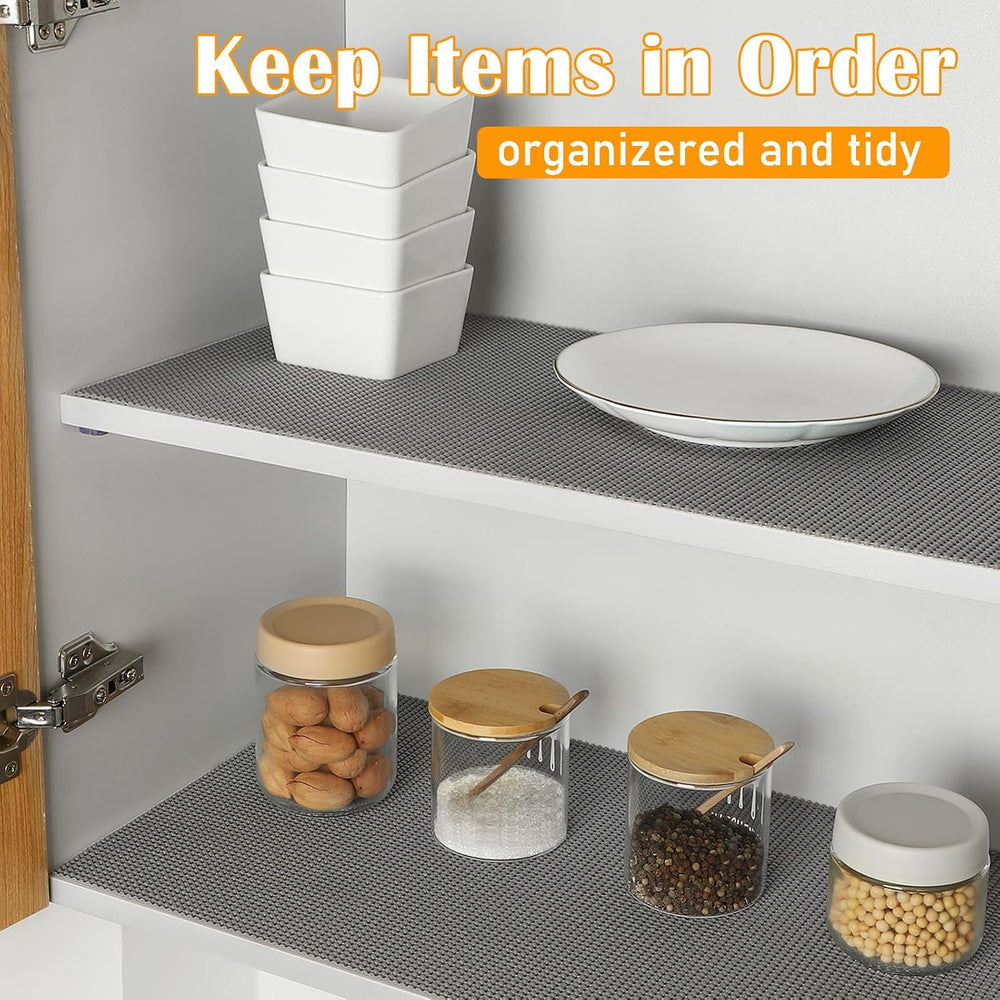 Songrey Non-Slip Shelf Cabinet and Drawer Liner, 12IN x 20FT, Cream