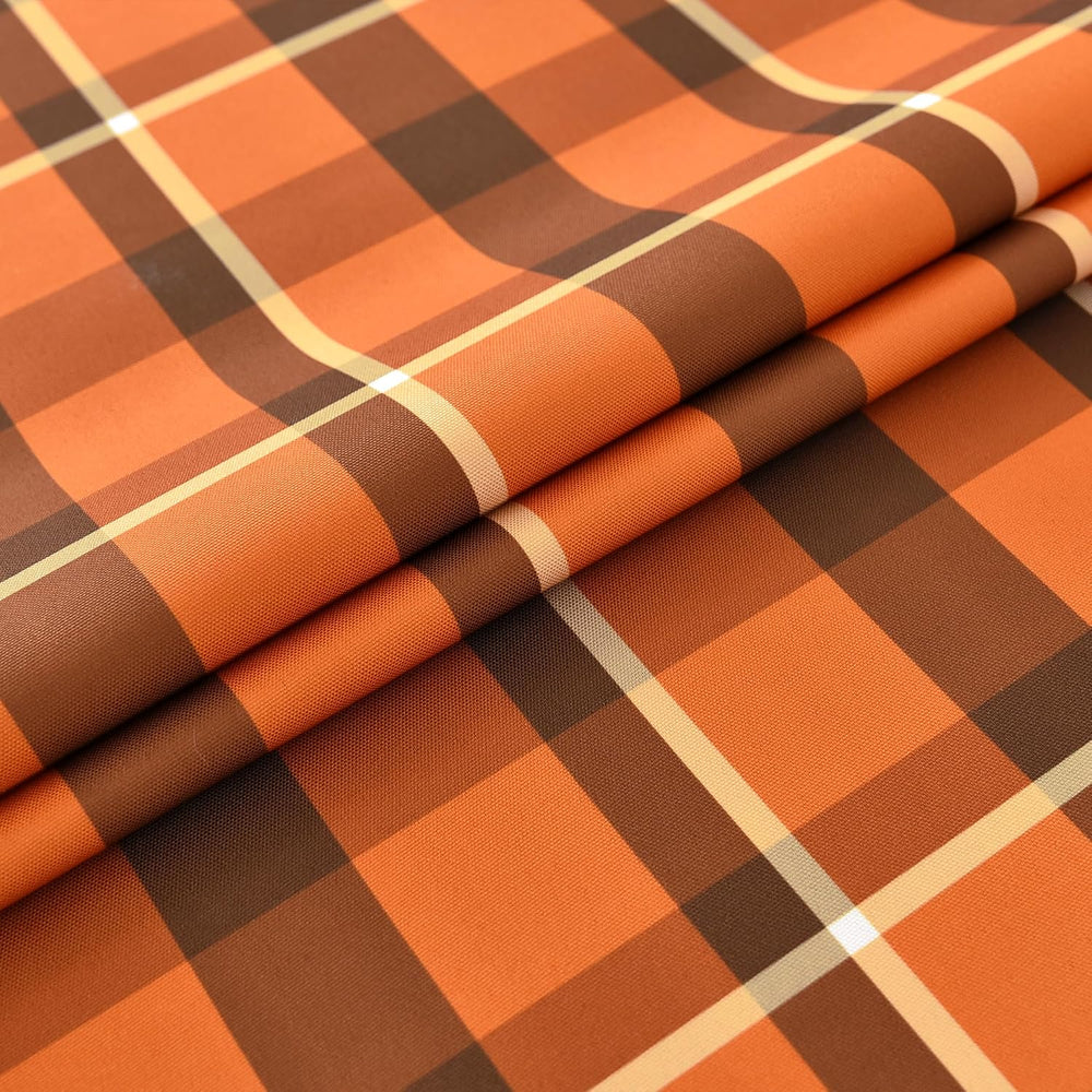 Classic Gingham Buffalo Tablecloth Fabric - Oblong 58x144 Inch Water Proof Ch...