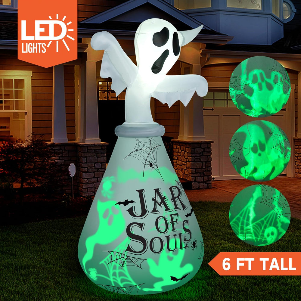 Joiedomi 6 FT Halloween Inflatable Outdoor Decoration, Ghost Inflatable Hallo...