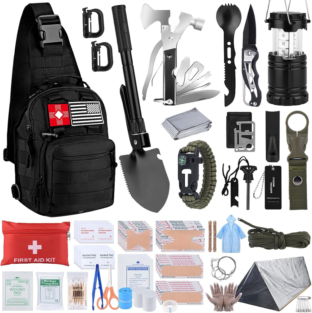 Survival Kit, Gifts for Christmas Men, Women, 251pcs Emergency Survival Gear ...