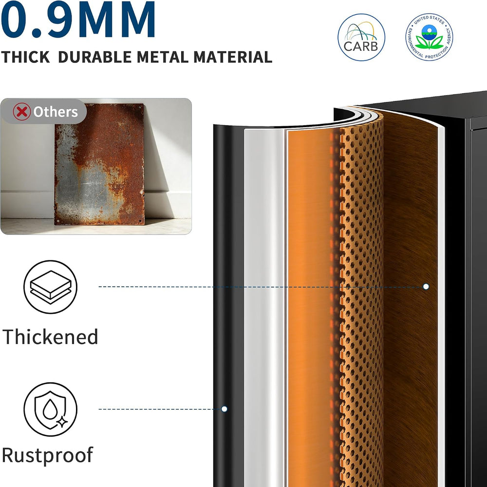 Metal Garage Storage Cabinet, Lockable Utility Storage