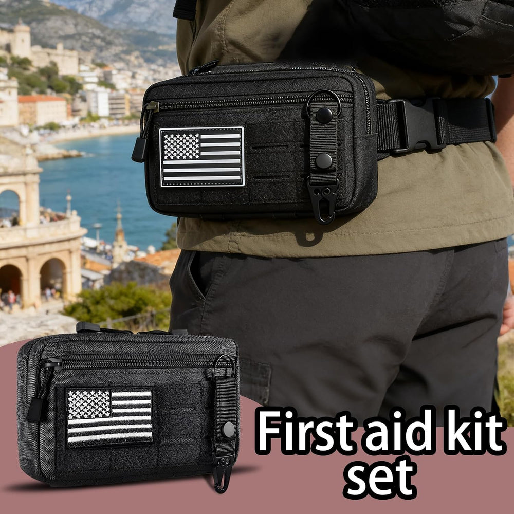 IFAK Trauma Kit with Tourniquet, 4-Inch Israeli Bandage, Elastic Bandages, Se...