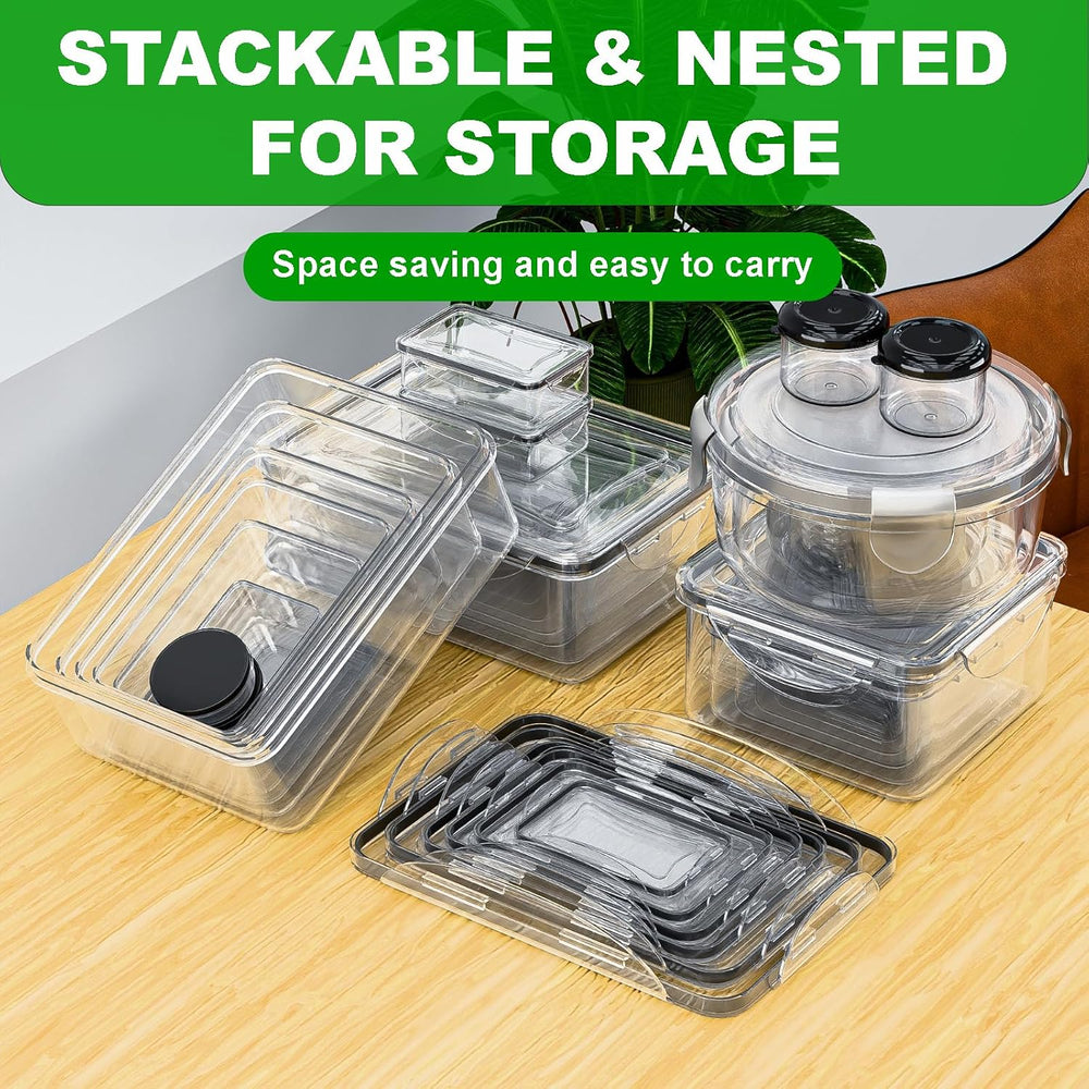 54 Pcs Food Storage Containers with Lids Airtight, (27 Containers &27 Lid...