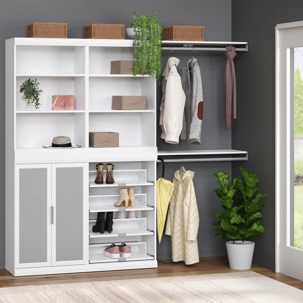 ClosetMaid Mosaics 3 Shelf Closet Organizer, 25.5" W, White