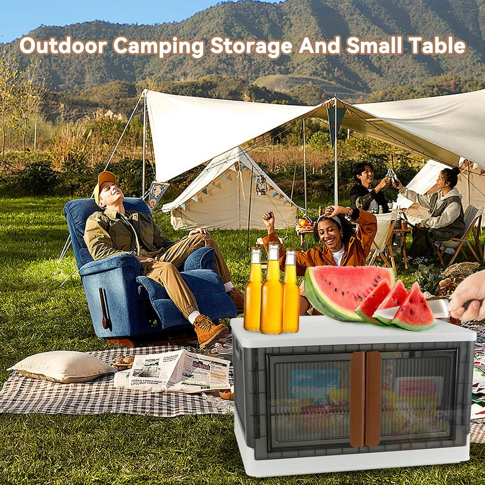 Storage Boxes, Extra Large Cabinet with Lids, 19 Gallon(72L) Capacity (Each O...