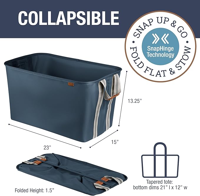 CleverMade Collapsible Laundry Basket Hamper (2 Pack)