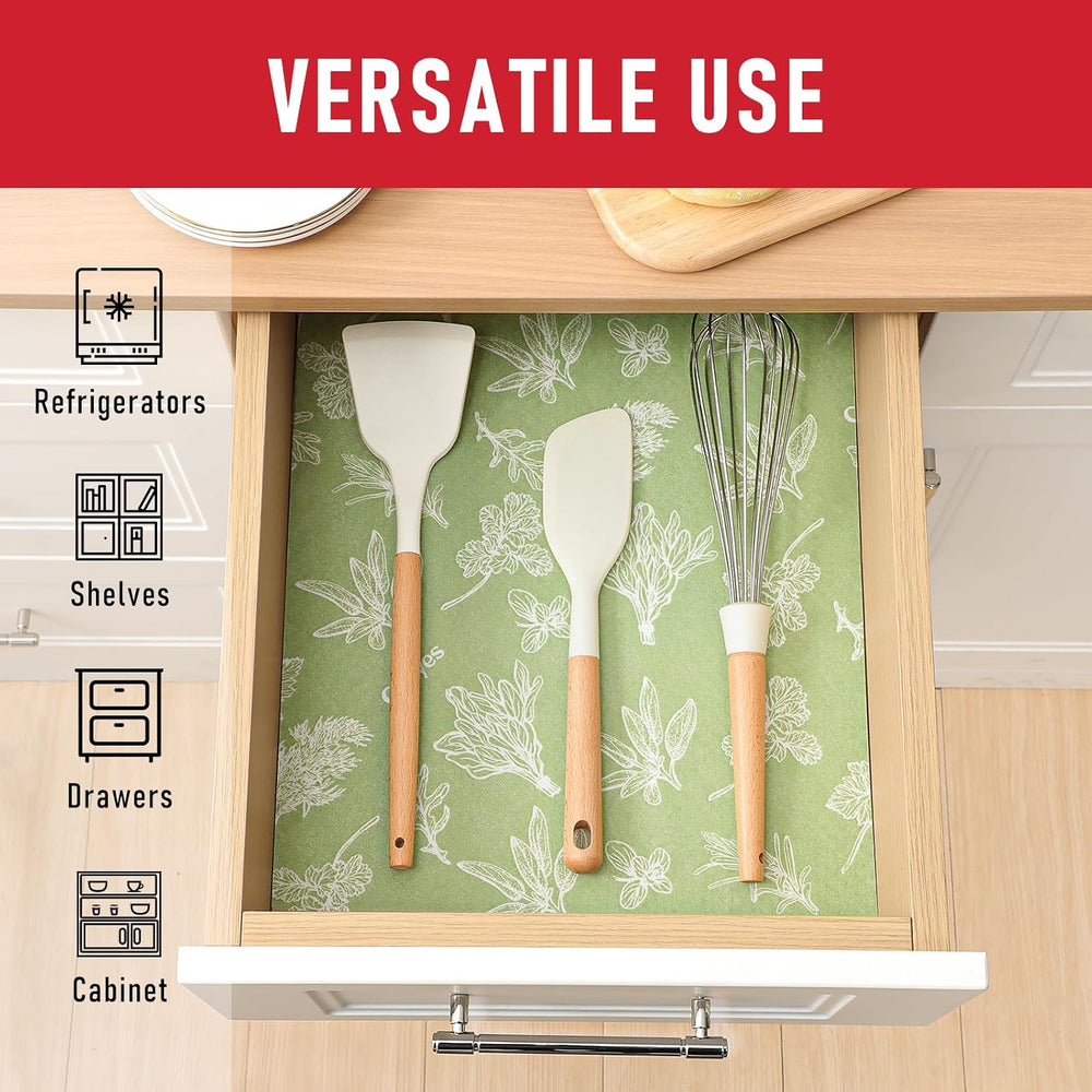 Cooyes Large Fridge Liners for Refrigerator, 17.7" × 36", Drawer &a...