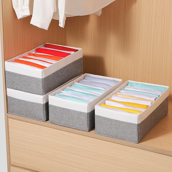 4 Packs T-shirt Drawer Organizers