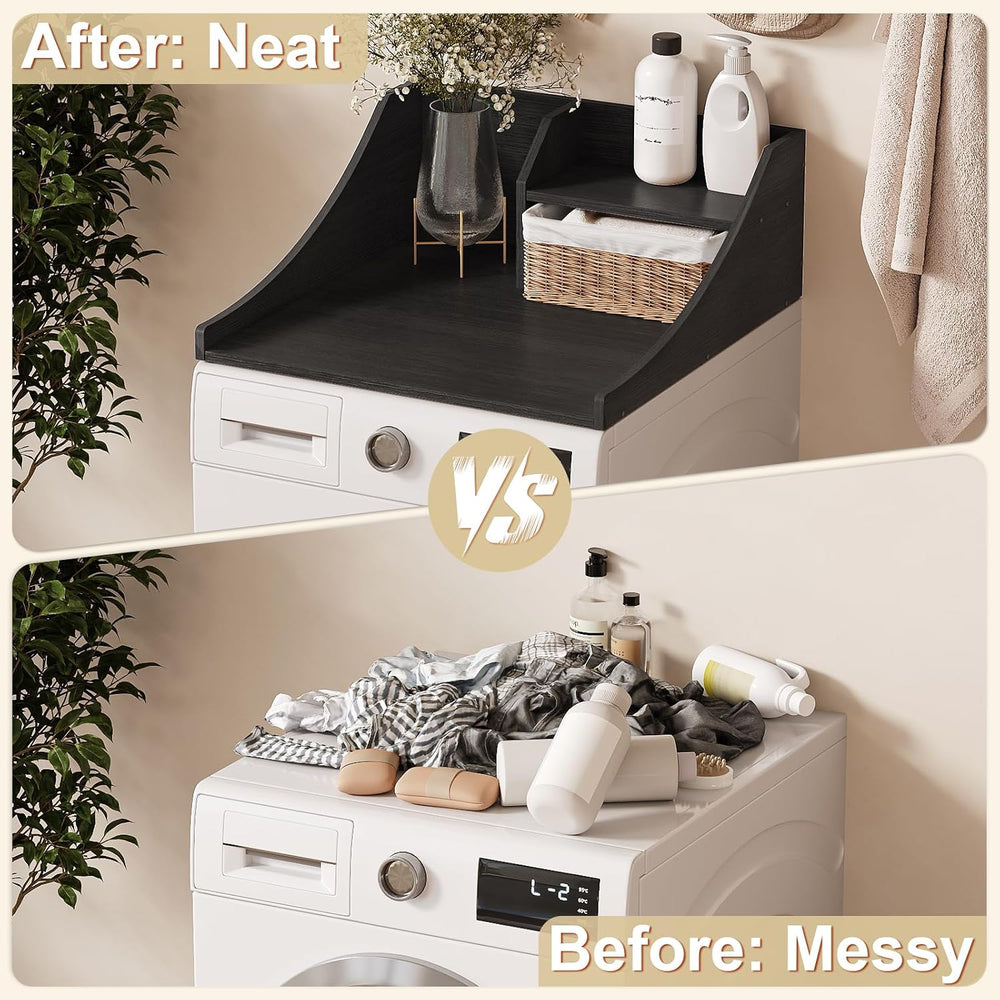Laundry Countertop Single, 2-Tier Washer Dryer Countertop Laundry Topper with...