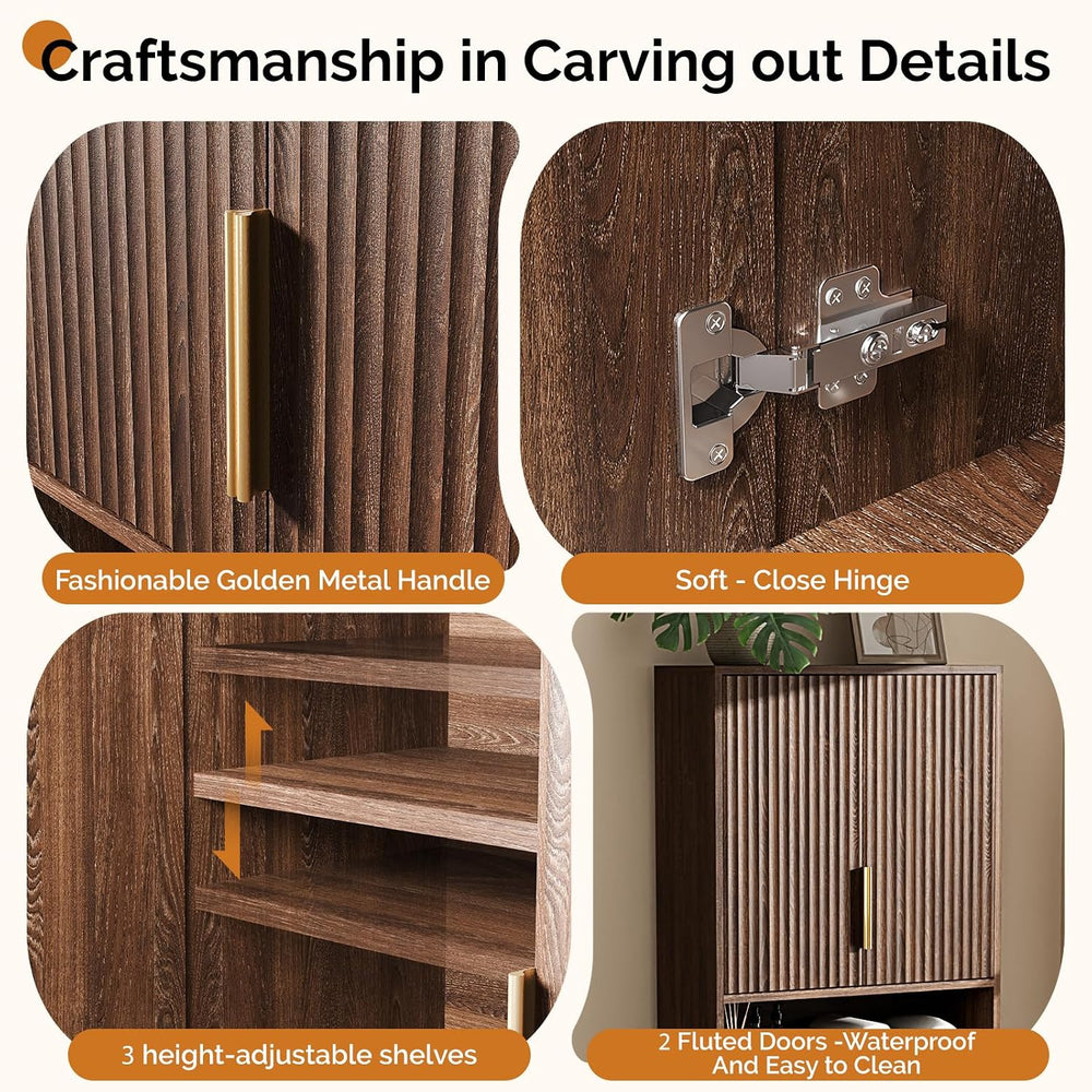 VINGLI Over The Toilet Storage Cabinet, Mid Century Modern Bathroom Organizer...