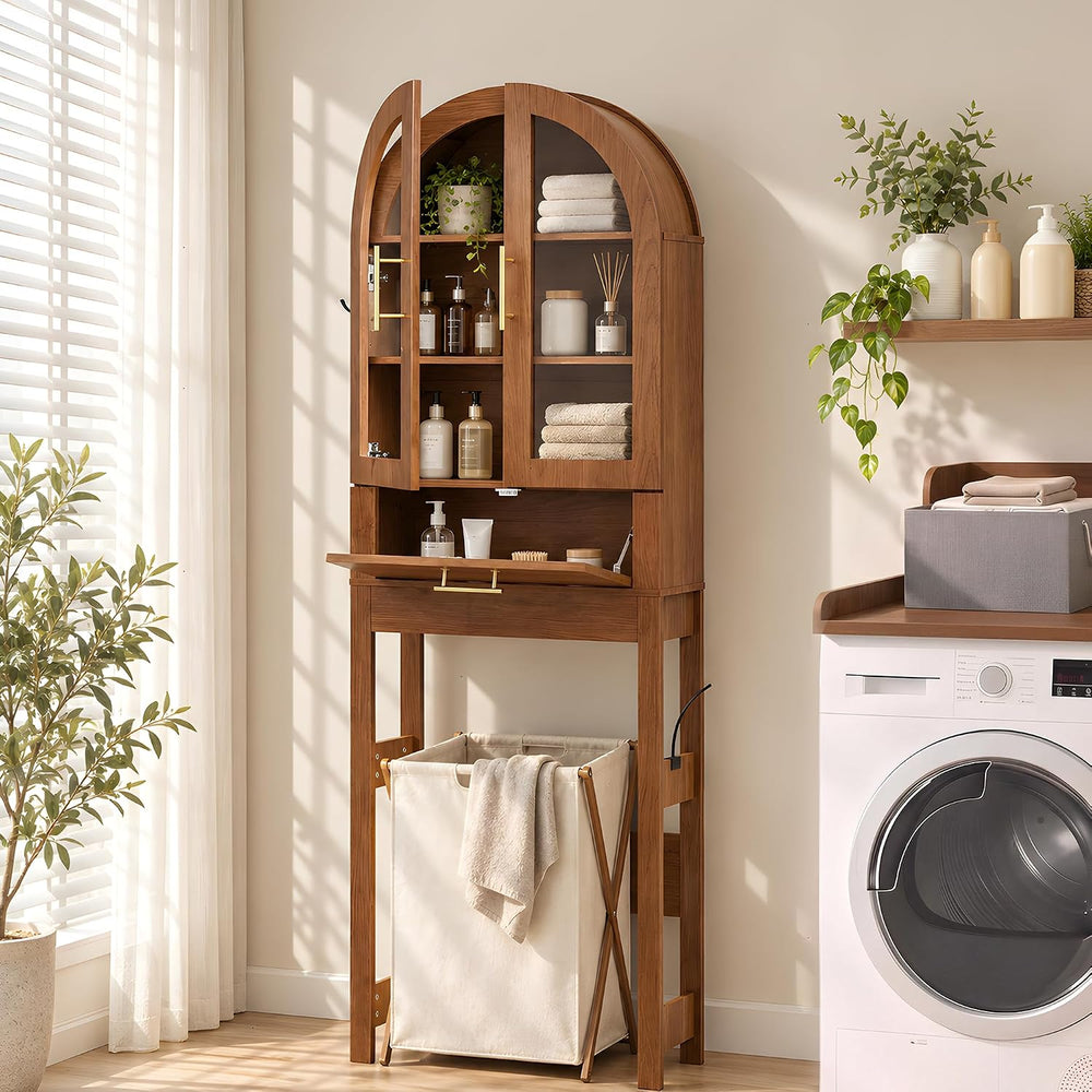 Seang 23" Over The Toilet Storage Cabinet,Arched Toilet Storage Cabinet ...