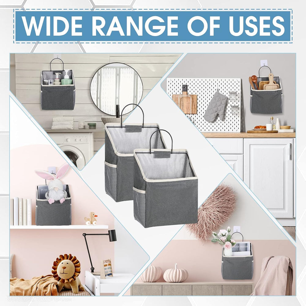 Woanger 12 Pcs Wall Hanging Storage Bag Wall Hanging Organizer Bag Over The D...