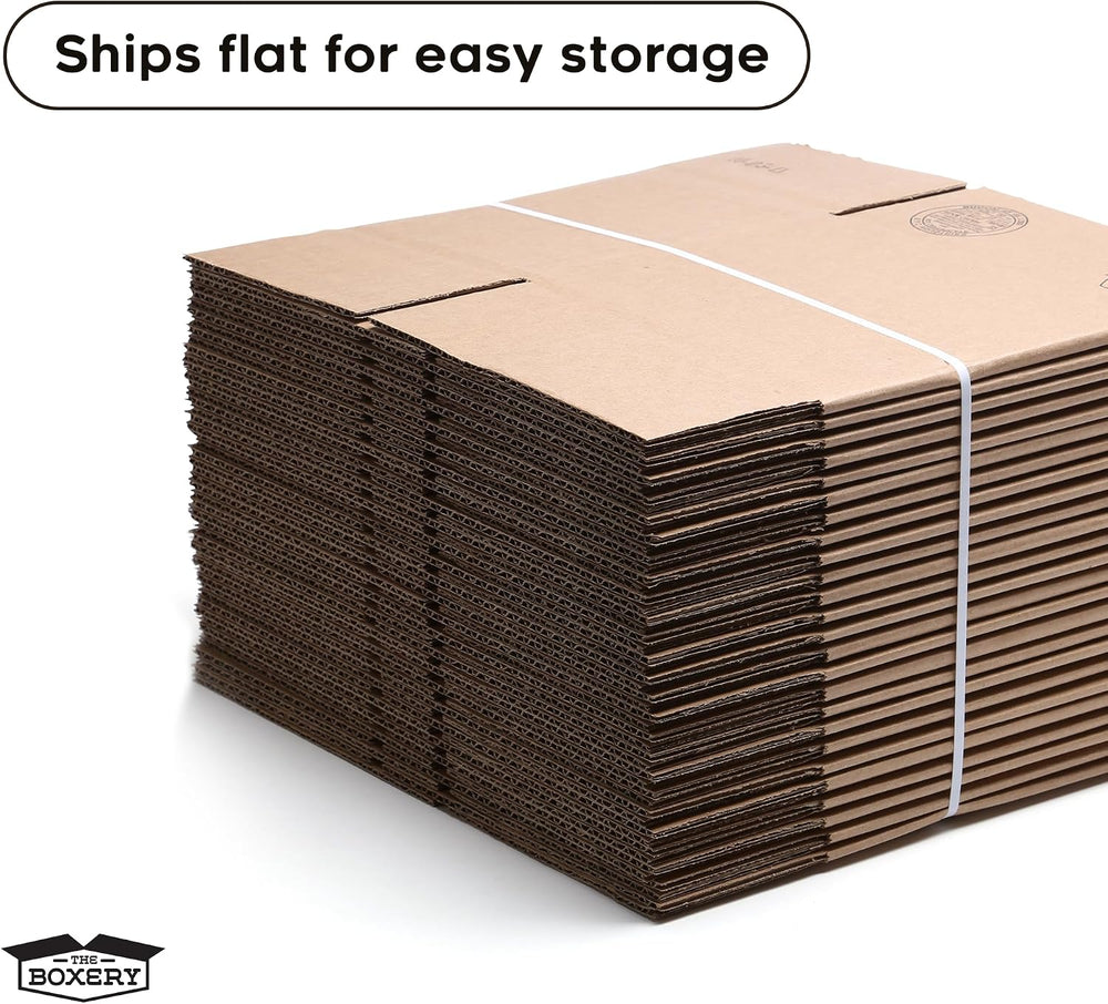 The Boxery 3"x3"x3" Corrugated Cardboard Boxes 100-Pack