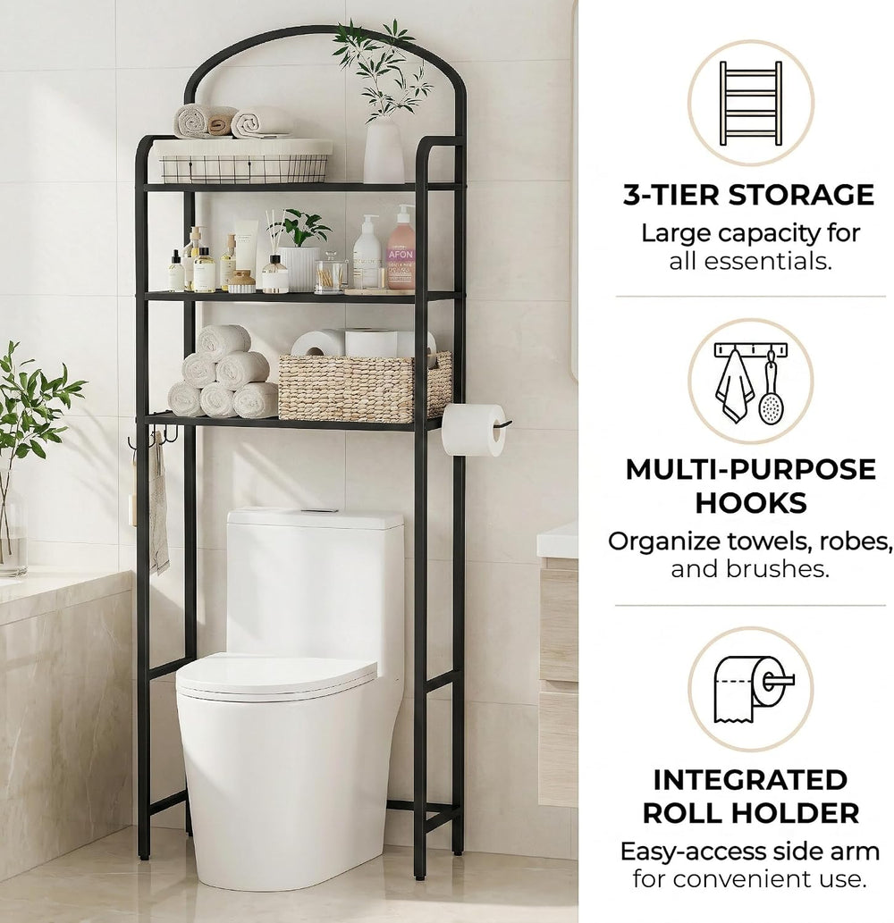 3 Tier Over The Toilet Storage Rack, Bathroom Organizer