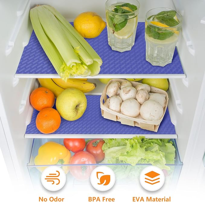 Shelf Liners for Kitchen Cabinets Refrigerator Liners Waterproof Kitchen