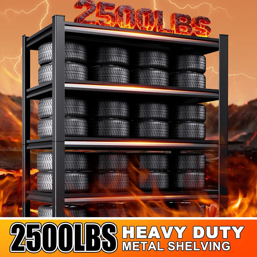 71.2''H /35.4''W Storage Shelves Adjustable Garage Shelving,H...