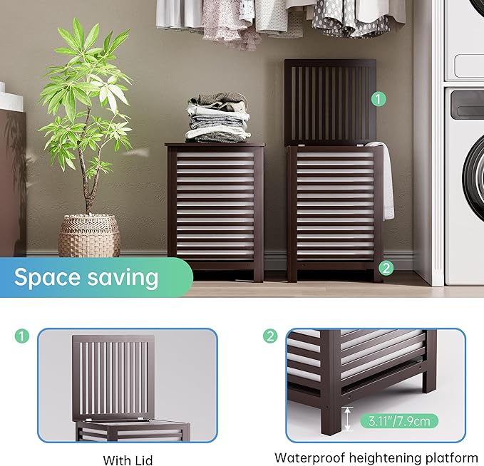 SMIBUY Double Laundry Hamper