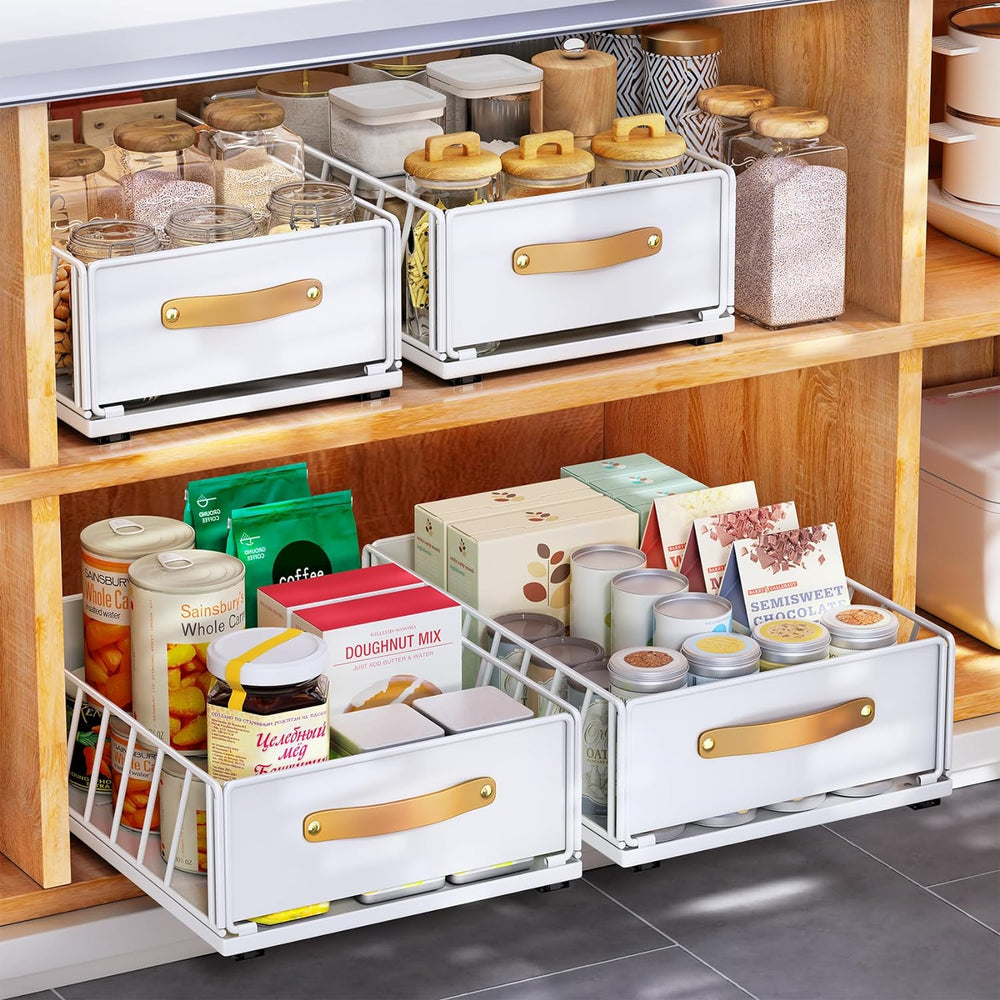 Pull out Cabinet Organizer,Heavy Duty Slide out Pantry Shelves Drawer Storage...