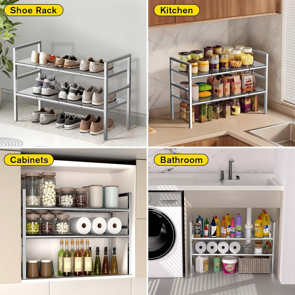 Under Sink Organizers and Storage,Expandable under cabinet organizer Shelf