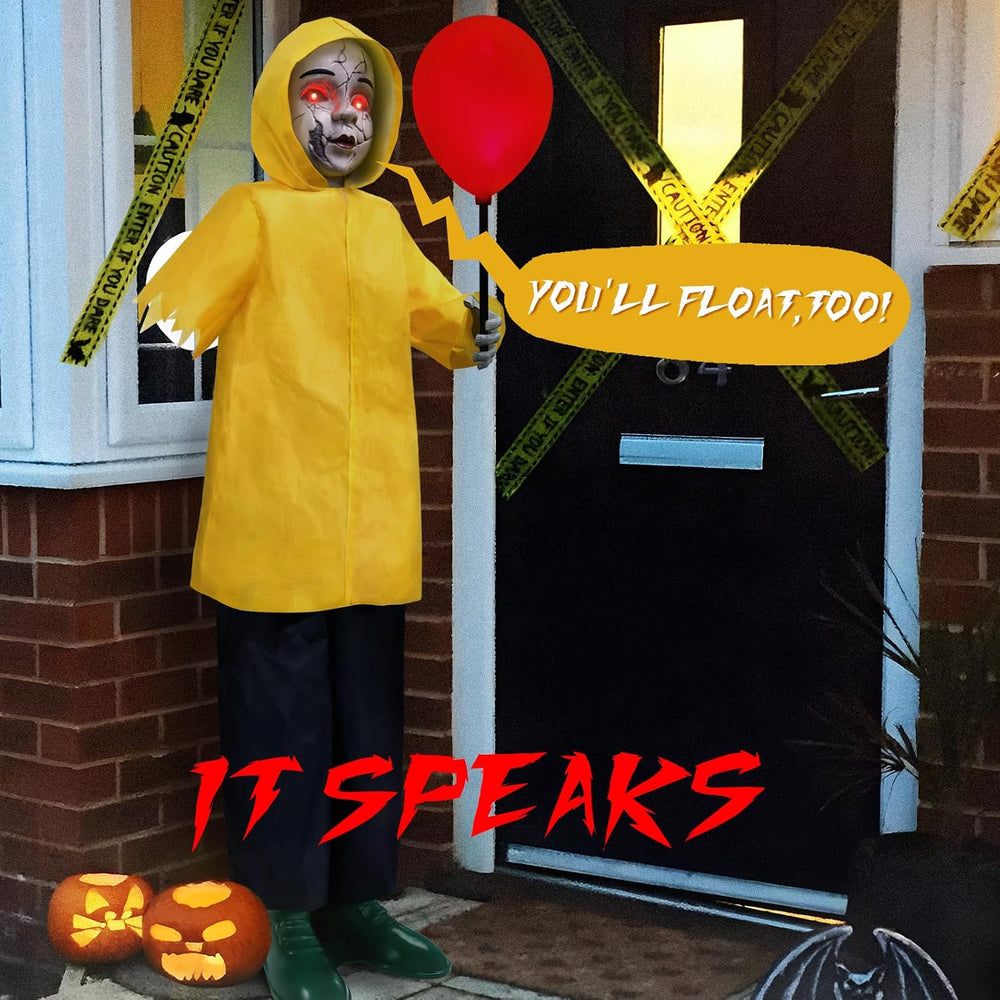 Halloween Decorations Outdoor - 4 Ft Life Size Animatronics Prop