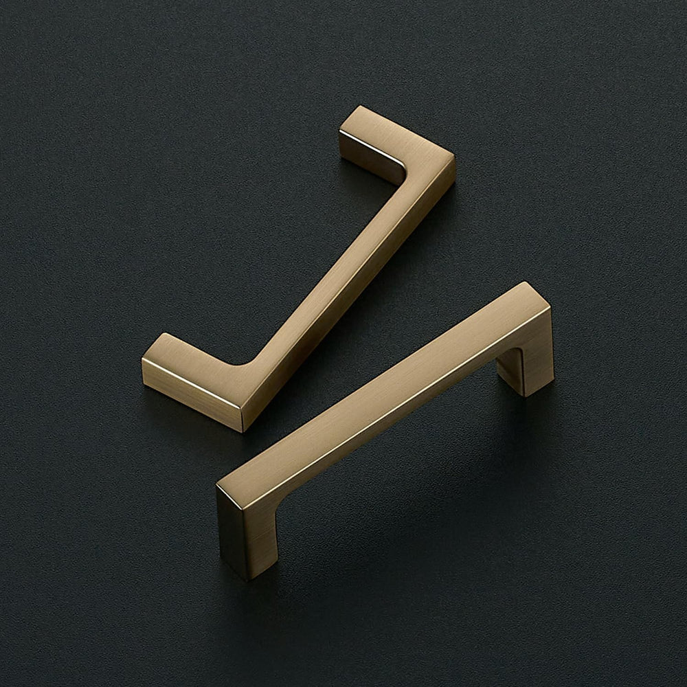 Ravinte Champagne Bronze Kitchen Square Cabinet Handles 3 Inch 10 Pack