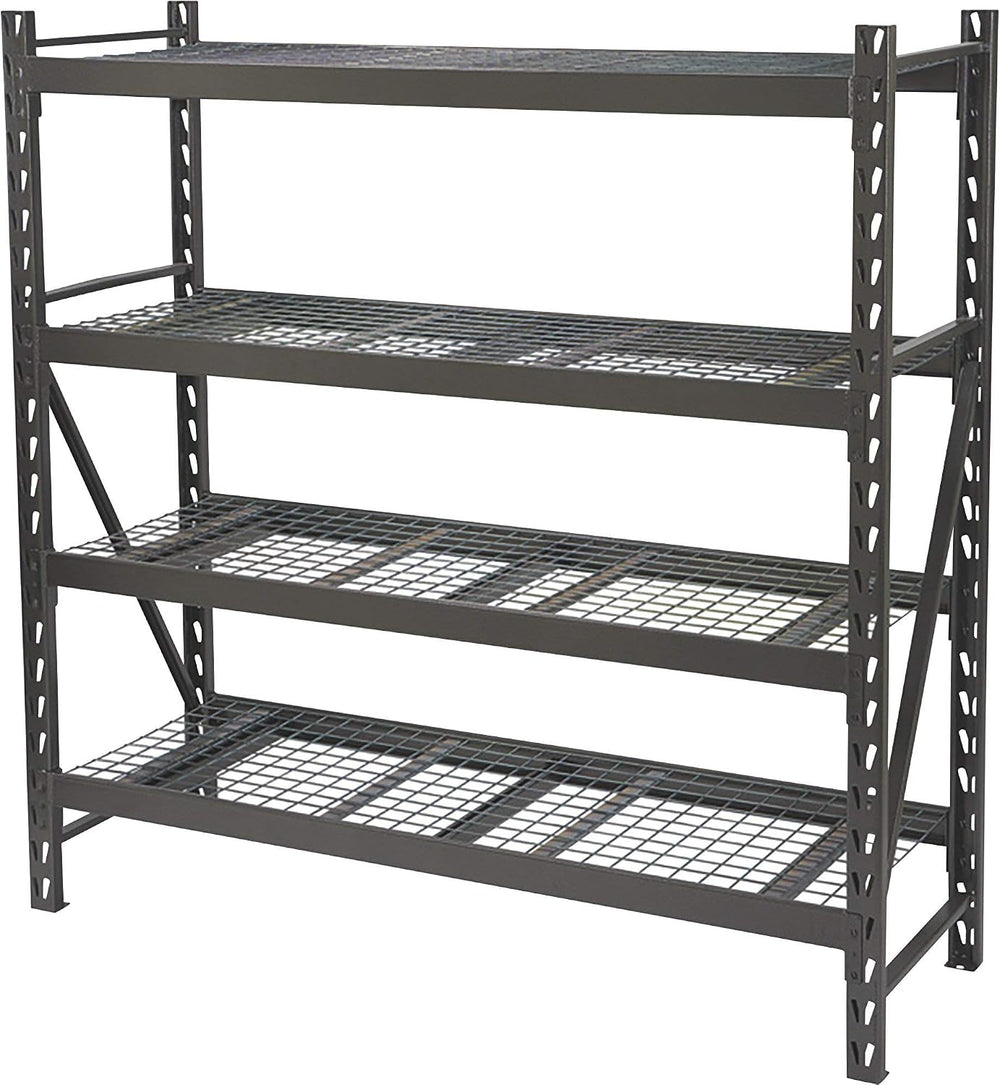 Ironton 4-Tier Industrial Steel Shelving Unit, 8,000-Pound Load Capacity, Gar...