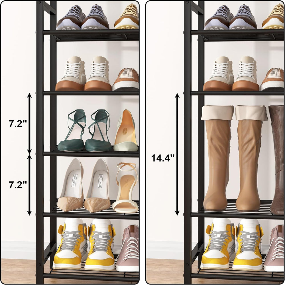 HOMEFORT 10 Tiers Shoe Rack Organizer,39.4" Shoe Storage Shelf for Close...