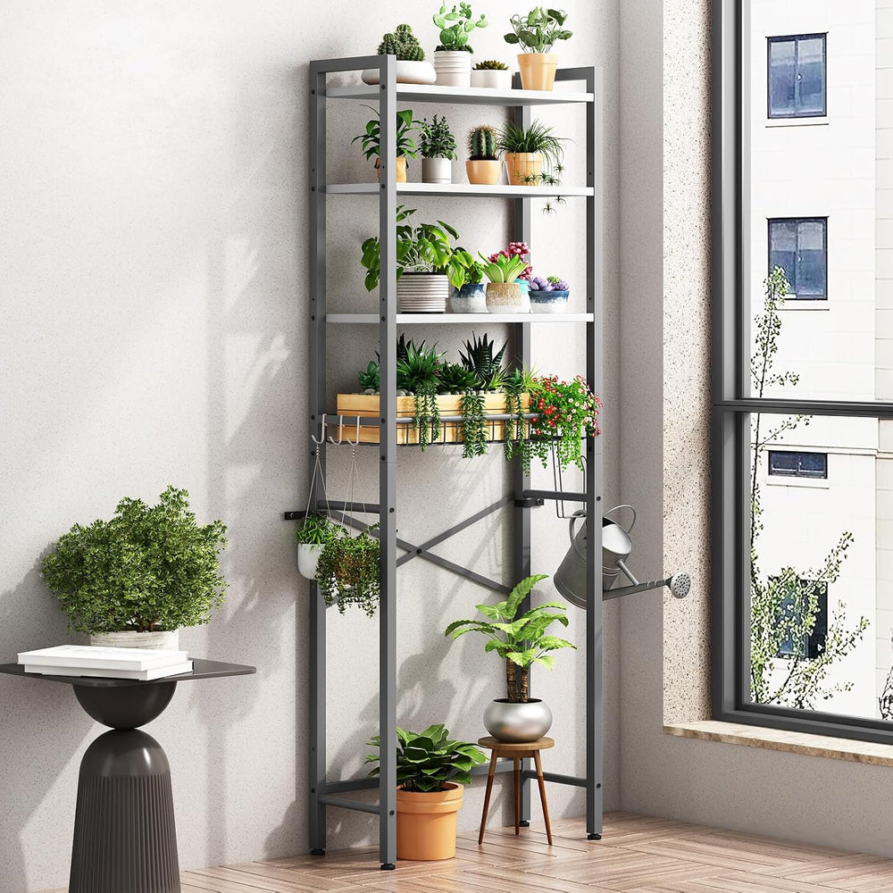 Over-The-Toilet Storage Rack, 4-Tier Bathroom Organizer Shelf Over Toilet wit...