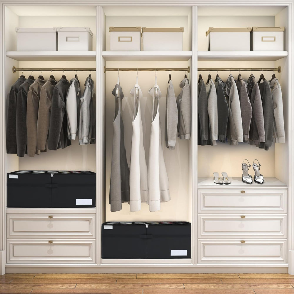 Luvhomee Shoe Storage Organizer, Fits 24 Pairs, Large Shoe Organizer Box for ...