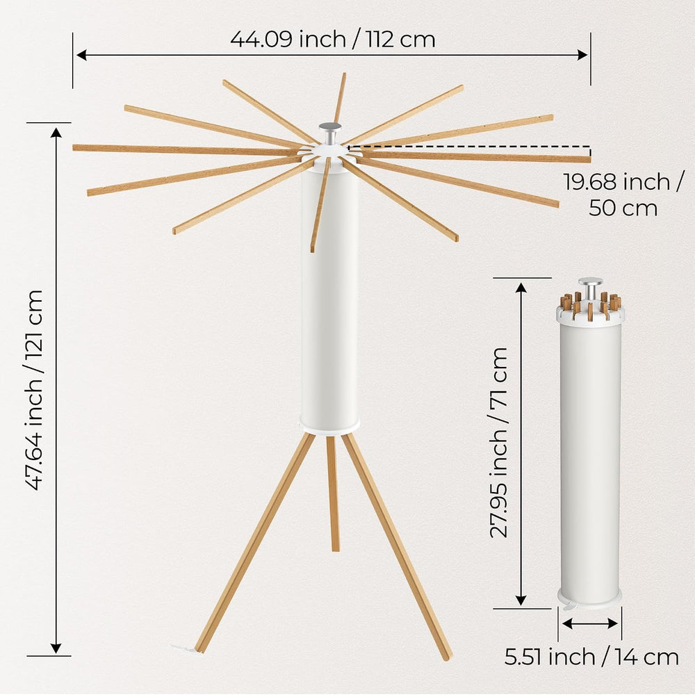 SUNOUTLY Tripod Clothes Drying Rack, Garment Rack Portable and Foldable Space...