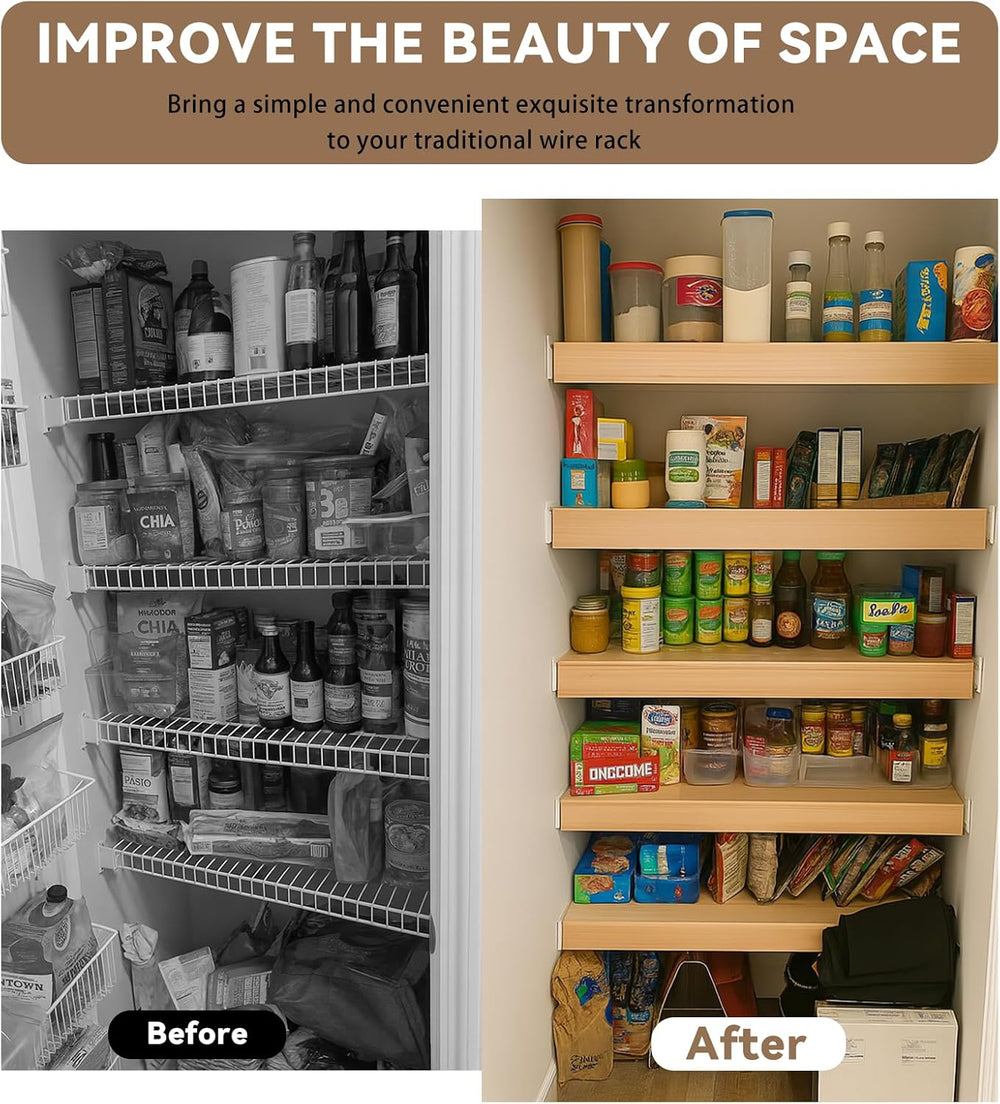 5 Pack 38x16in Wire Shelf Cover for Pantry, Closet, Kitchen – Waterproof PVC ...