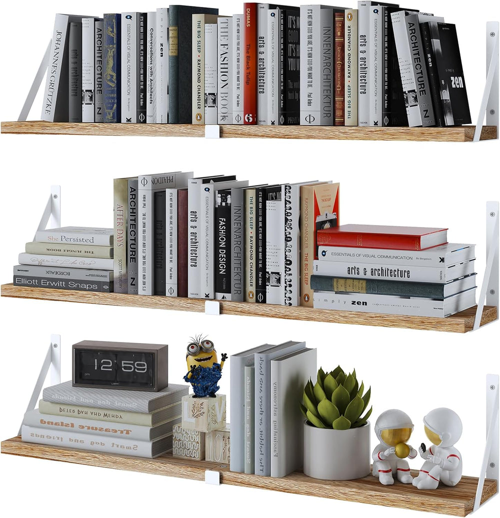 Austin yan Floating Bookshelf ，33inch, Wall Mounted Shelves for Living Room, ...
