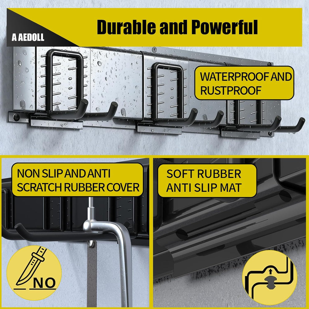 49.5" Garage Tool Organizer Wall Mount, 500lbs Tool Storage Organizer wi...