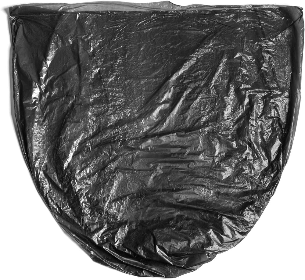 Aluf Plastics 10 Gal Black Trash Bags, 8 Micron (EQ.), 24" x 24" (1...